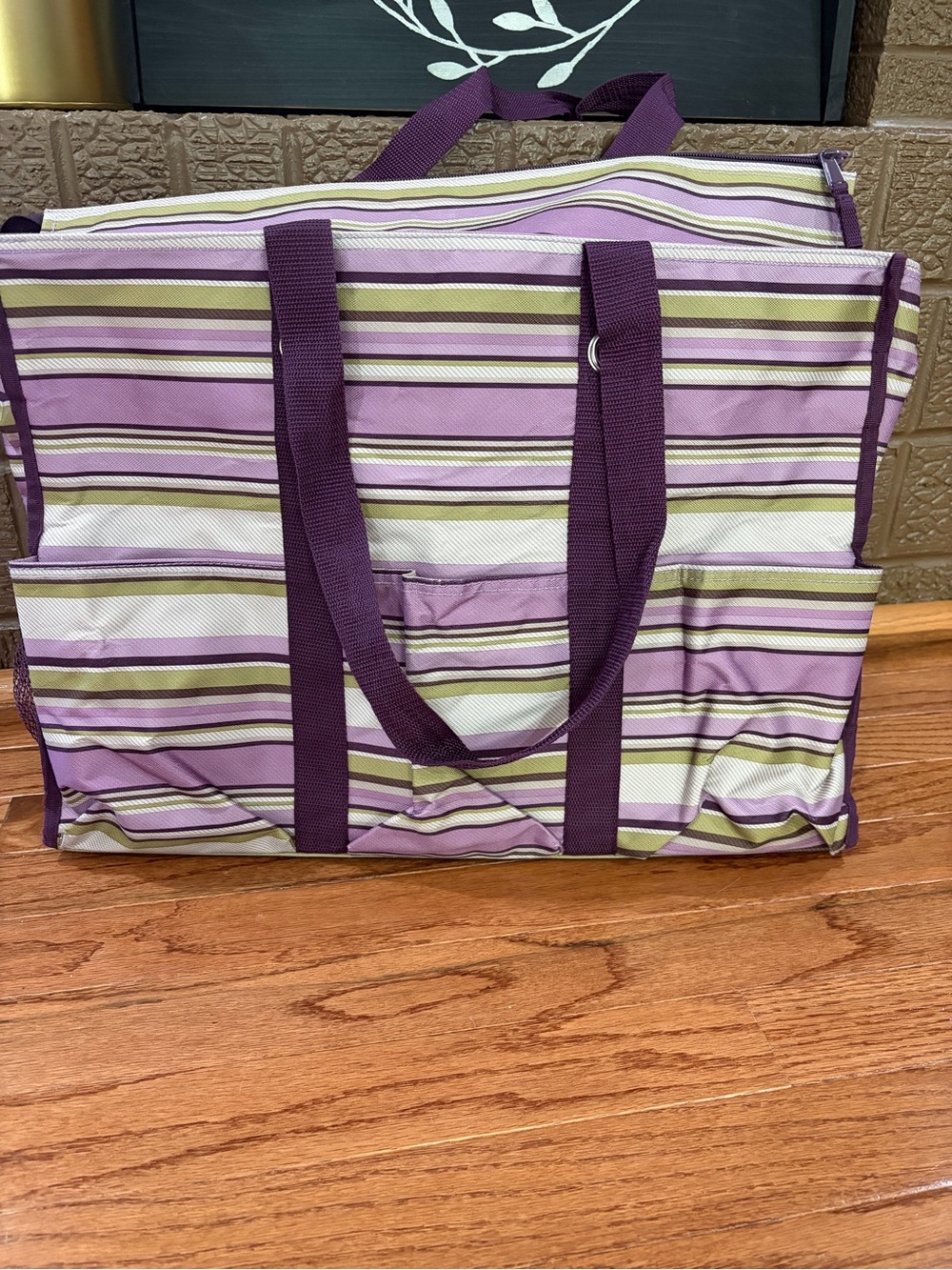 Thirty OnePurple Striped Tote Bag*